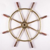 BRASS SHIP'S WHEEL "JOHN HASTI