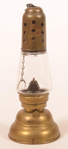 BRASS SKATER'S LANTERN PAT. DEC.
