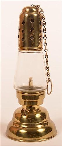 BRASS SKATER'S LANTERN "PATD.