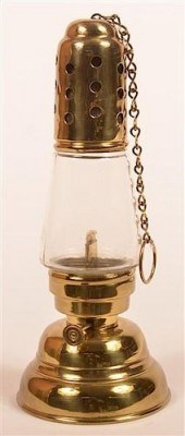 BRASS SKATER'S LANTERN "PATD.