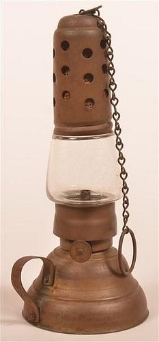 BRASS SKATER'S LANTERN "PATD.