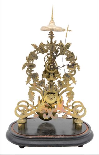 BRASS SKELETON CLOCKBrass