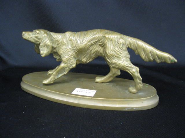 Brass Statue of a Retriever;4''