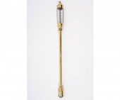 Brass stick barometer by Rappo