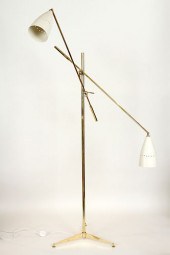 BRASS STILNOVO STYLE TWO ARM F