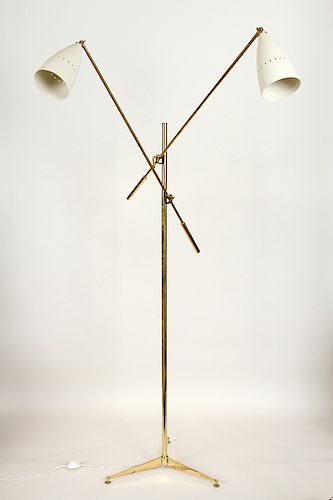 BRASS STILNOVO STYLE TWO ARM