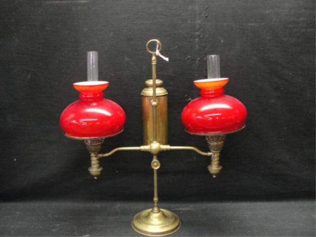 Brass Student's Lamp. From a