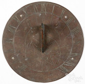 BRASS SUNDIAL, INSCRIBED &QUOT