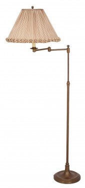BRASS SWING ARM FLOOR LAMP Bra
