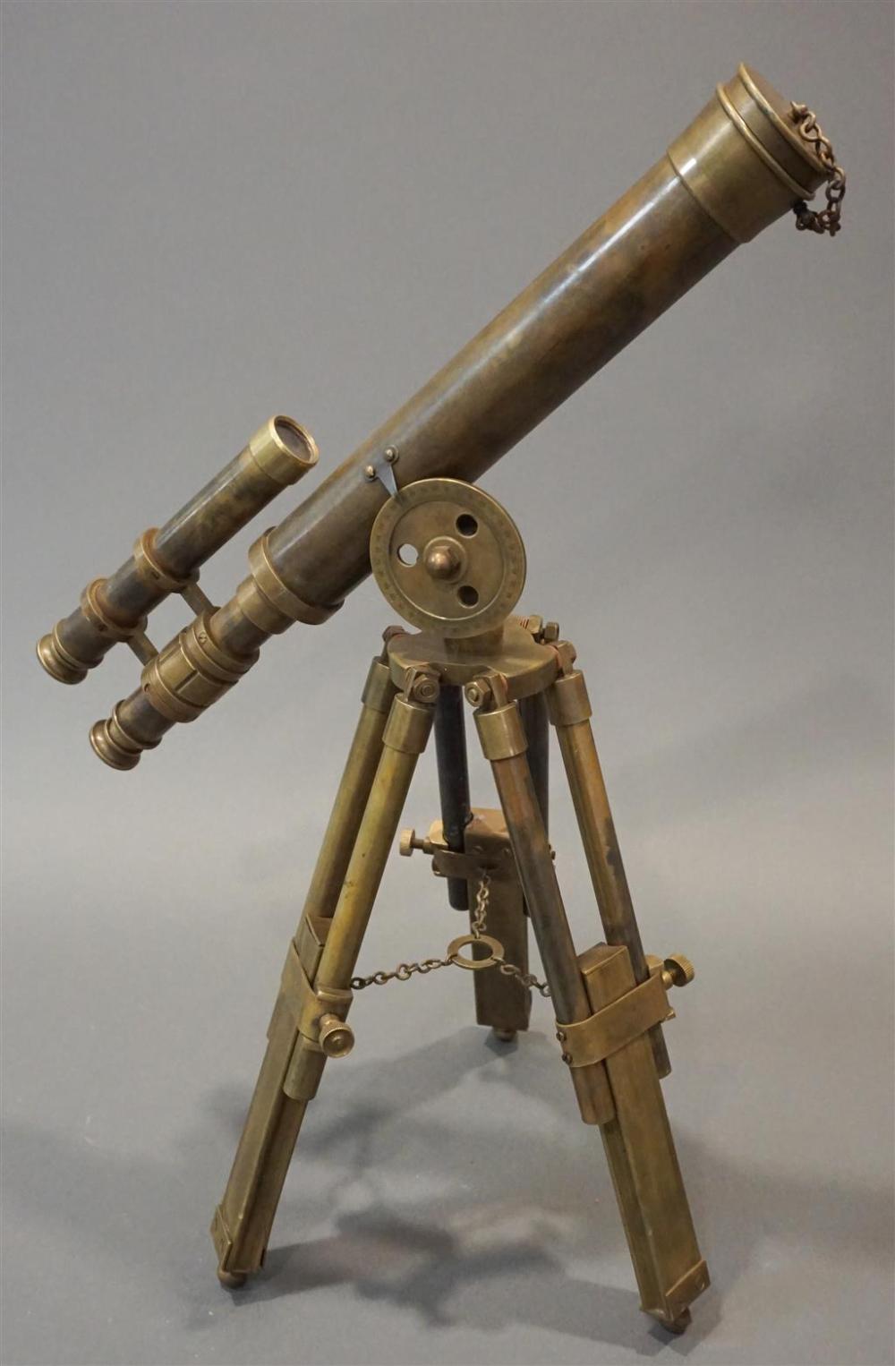 BRASS TABLE TELESCOPE ON TRIPOD