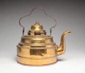BRASS TEA KETTLE SIGNED "HOLCO