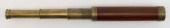 BRASS THREE-DRAW TELESCOPE LON