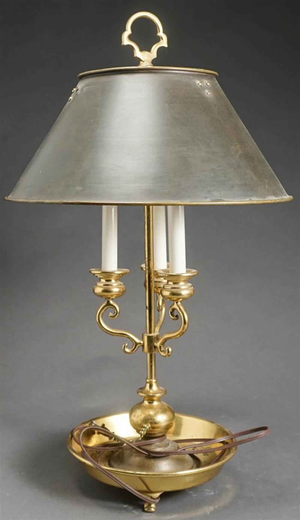 BRASS THREE-LIGHT BOUILLOTTE
