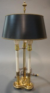 BRASS THREE LIGHT CANDELABRUM