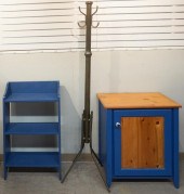 BRASS-TONE COSTUMER, A BLUE PA