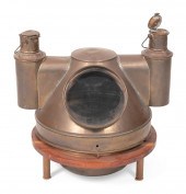 BRASS TOP TO A STANDING BINNAC