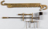 BRASS TRAMMEL WITH SERPENT TER