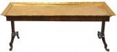 BRASS TRAY TOP COFFEE TABLEBra