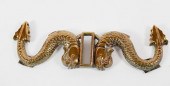 BRASS TWIN DOLPHIN RUDDER HEAD
