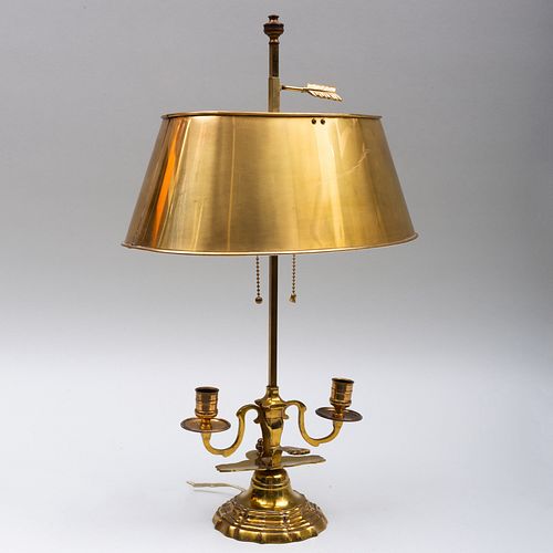 BRASS TWO-LIGHT BOUILLOTTE LAMP22 x