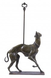 BRASS WHIPPET DOORSTOP Dog Doo