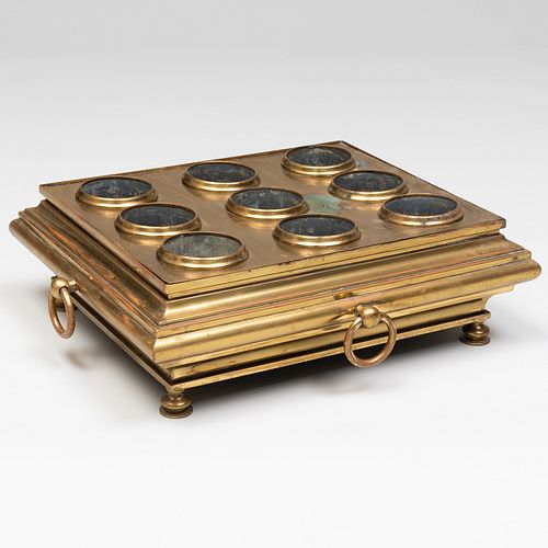 BRASS WINE COOLER7 x 21 1/4 x 18