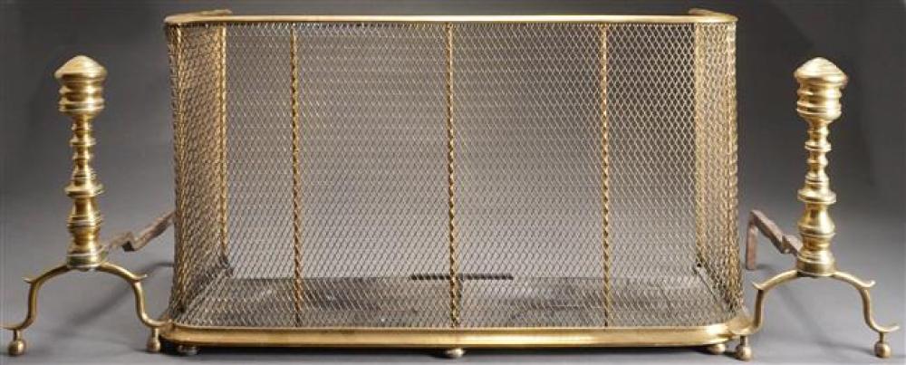 BRASS WIRE FIRE FENDER AND PAIR