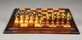 BRASS & WOOD ITALIAN CHESS SET