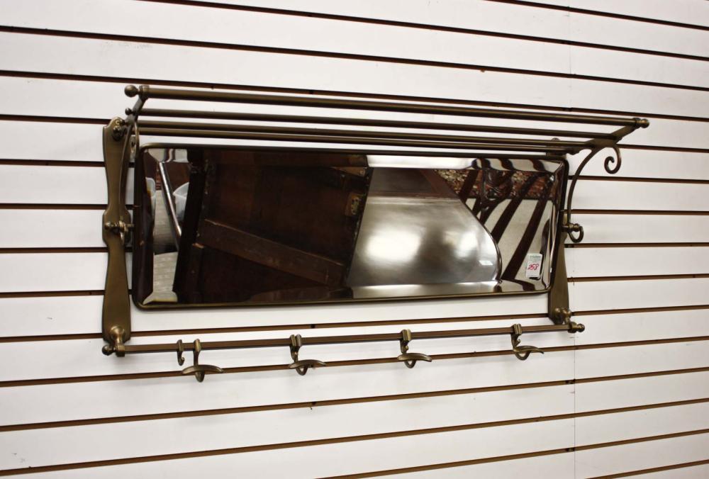 BRASSED-METAL WALL-MOUNT GARMENT