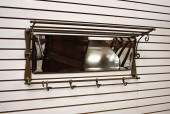 BRASSED-METAL WALL-MOUNT GARME