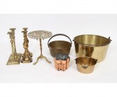 Brassware to include three pai