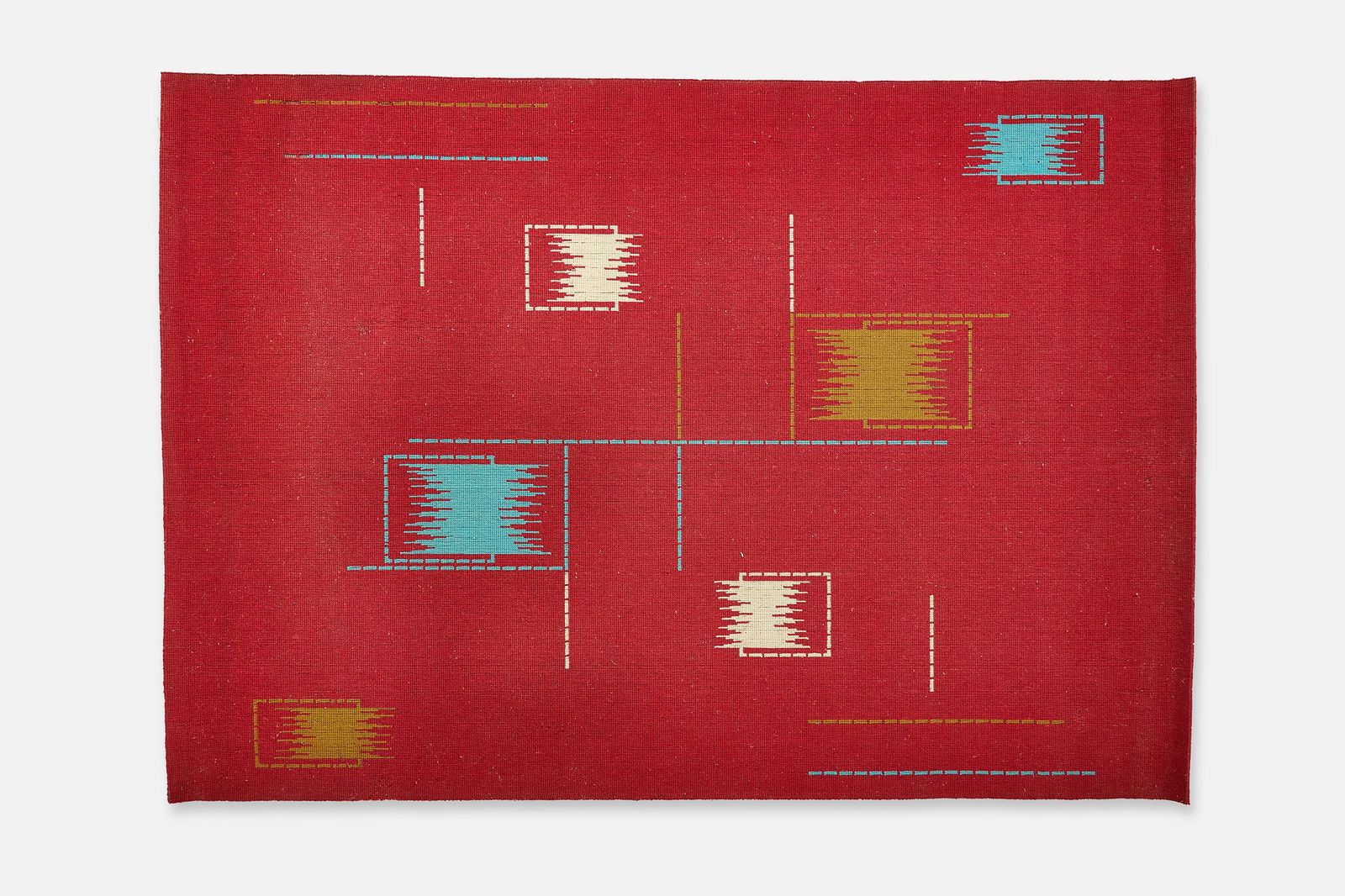 BRAZILIAN, ABSTRACT AREA RUG (7' 6"