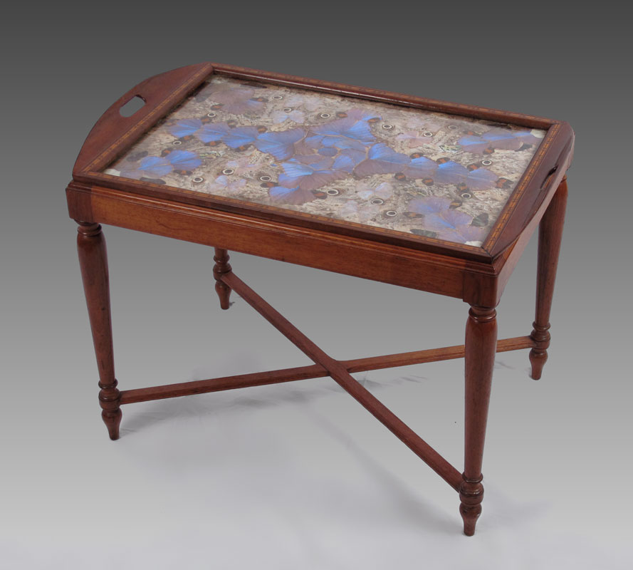 BRAZILIAN BUTTERFLY TEA TABLE: