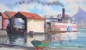 BRAZILIAN HARBOR SCENE, 1985,