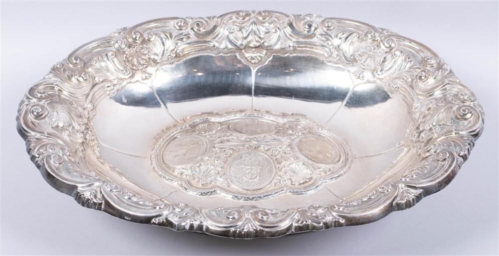 BRAZILIAN SILVER OVAL CENTER BOWL