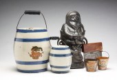 BREAD MOLD, SCRAPER, JARS AND
