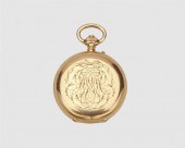 BREGUET 18K GOLD POCKETWATCHBR