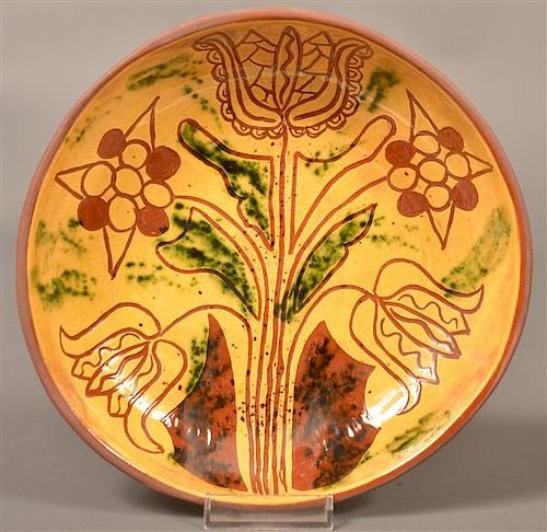 BREININGER POTTERY 1970 SGRAFITTO