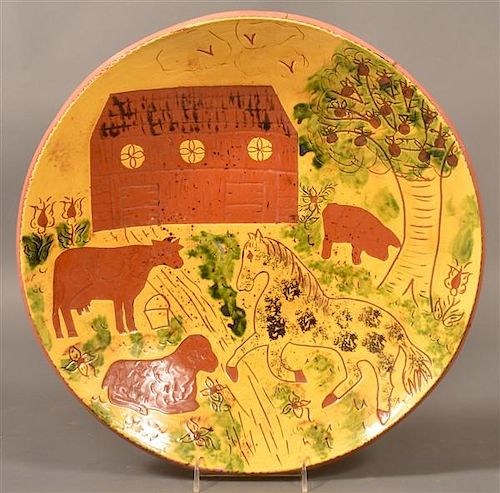 BREININGER POTTERY 1979 SGRAFITTO