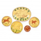 BREININGER REDWARE 5PC SGRAFFI