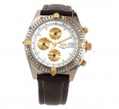 BREITLING STEEL & 18KT GOLD CH