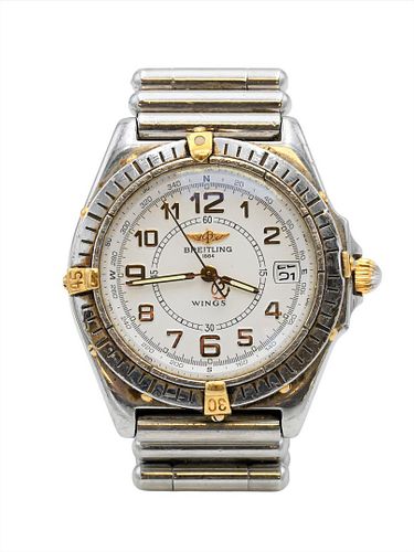 BREITLING WINGS STAINLESS MEN'S