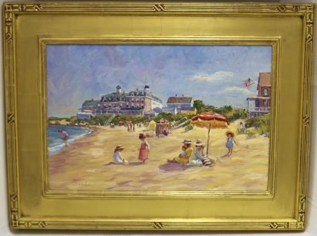 BRIAN BECKEN (B. 1949, RI) OIL ON