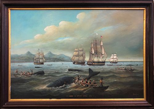 BRIAN COOLE OIL ON BOARD "A SHOAL