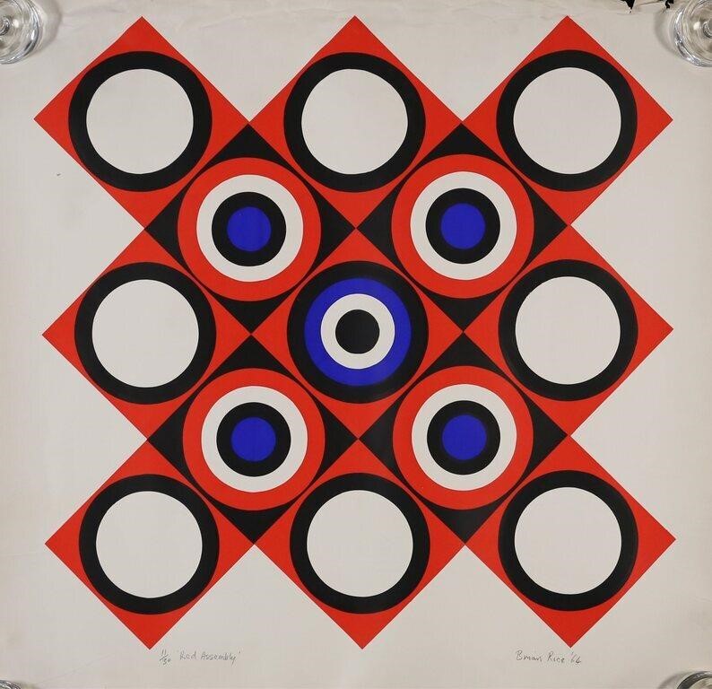 BRIAN RICE SCREENPRINT RED