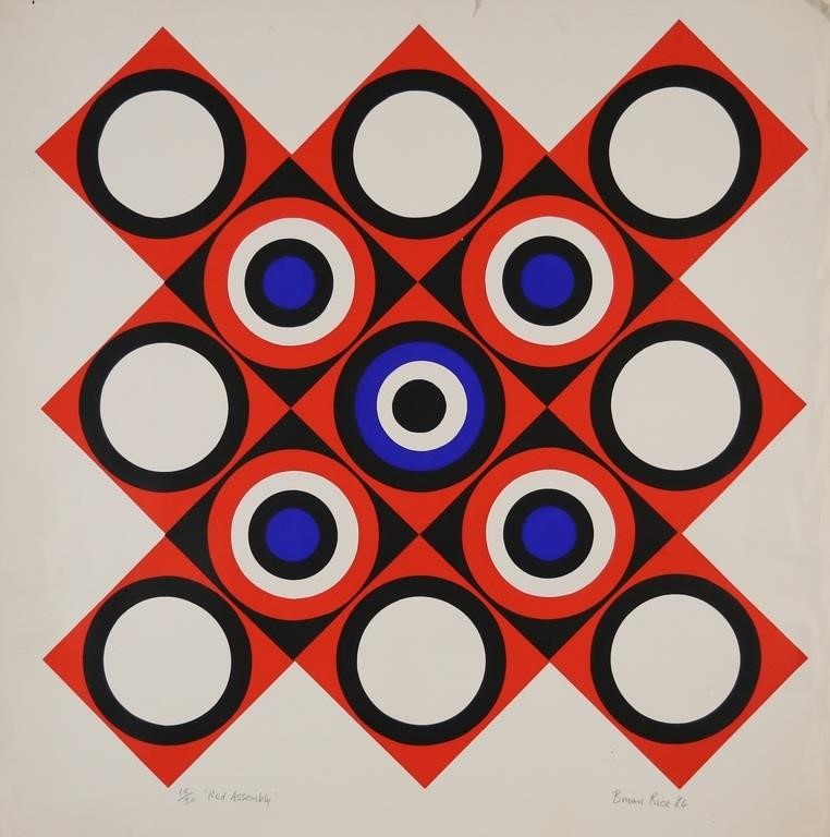 BRIAN RICE SCREENPRINT RED