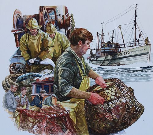BRIAN SANDERS (B. 1937) "DEEP SEA