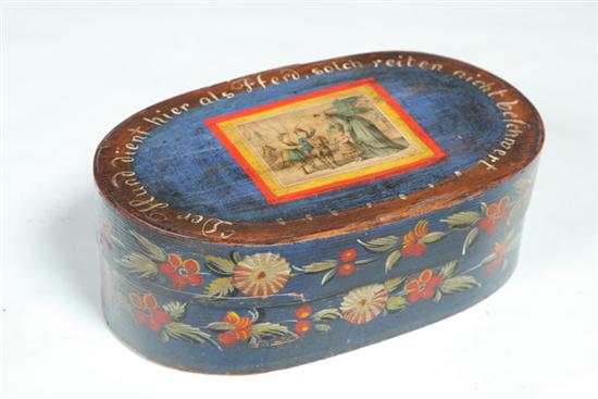 BRIDE'S BOX.  American or European