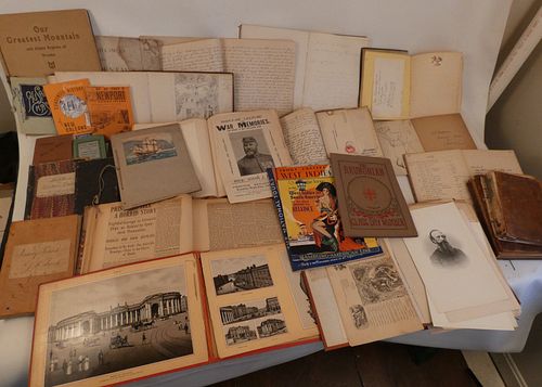 BRIDGHAM FAMILY EPHEMERA LOTLarge