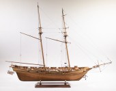 BRIGANTINE SHIP MODEL Large Fi
